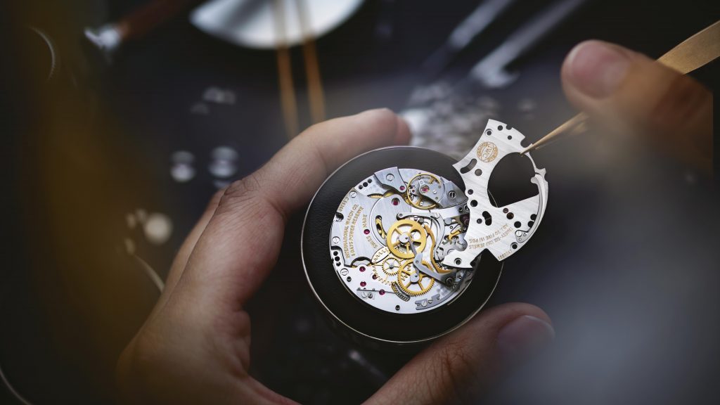 Assembly of a monopusher movement